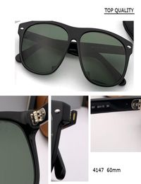 Gafas de sol cuadradas de moda Diseñadora de mujeres 60 mm 4147 Mandejas de hombre de gran tamaño Gafas Sun Gafas Classic UV400 Oculos al aire libre DE9181002