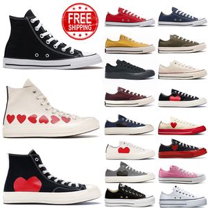 Zapatos casuales clásicos de hombres y mujeres de alta calidad zapatos de alto lienzo alto de 1970 zapatillas estrellas joggers zapatos retro negros todas las plataformas zapatos al aire libre múltiples zapatillas