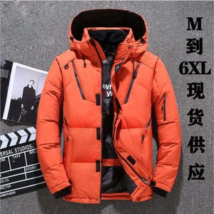 Fashion Stand Collar Men's Down Parka for Winter Outdoor Sports