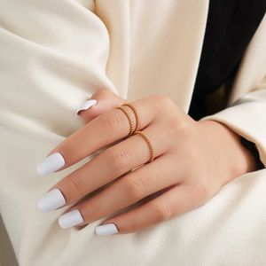 Mode staat voor ringen in hoge kwaliteit ringen Stijlringpaar met gewone Vanly