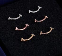 Boucles d'oreilles de la déclaration de mode 2019 T boucles d'oreilles géométriques pour femmes Crystal Shinning 925 Sild Stud Earring119113339