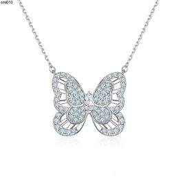 Collar de mariposa de plata esterlina de moda Premio nueva cadena de cuello versátil de mujer Qebi