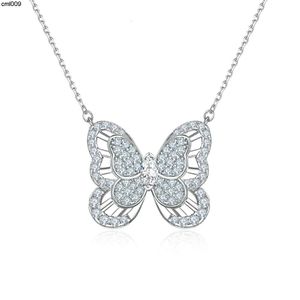 Fashion Sterling Silver Butterfly ketting Premium nieuwe dames veelzijdige kraagketen