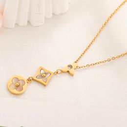 collier pendentif en argent sterling de mode colliers d'amour en or bijoux chaîne de bijoux de créateurs pendentifs personnalisés collier de trèfle breloques bijoux de créateur cjeweler
