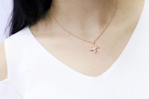 Mode- Sterling Zilver Zirkoon Kettingen Ketting Meteor Dart Vorm Link Ketting Vrouwen Sieraden Meisje Verjaardag Kerstcadeau