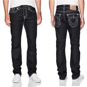 Mode-rechte pijp heren Jeans Broek Nieuwe Echte Elastische Jeans Robin Rock Revival Crystal Studs Denim heren M056