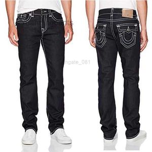 Mode-broek met rechte pijpen Nieuwe echte elastische jeans Robin Rock Revival Crystal Studs Denim Heren M056