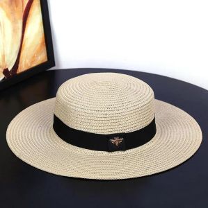 Fashion Straw Hat Designer Bucket Hat Cap voor mannen vrouw Bonnet Beanie Baseball Cap Outdoor Vistjurk Hoogwaardige Zomerzon Vizier