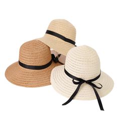 Модная соломенная шляпа со встроенной регулируемой веревкой, складная пляжная кепка от солнца, высококачественная прямая продажа от производителя s8406747