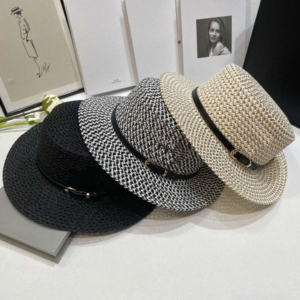 Chapeaux de paille de mode Femmes Bucket Hat Designer Fisherman Chapeaux Hommes Mesdames grandes avantages Cap Sun Protection Summer Travel Sund Sunhat