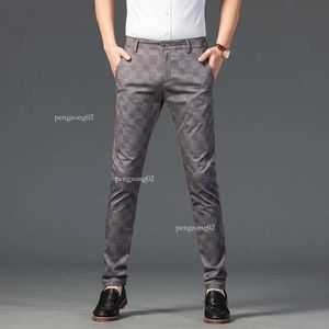Mode Streetwear hommes vêtements 7 couleurs hommes droite mince pantalons décontractés pantalon tendance noir pantalon à carreaux hommes 64