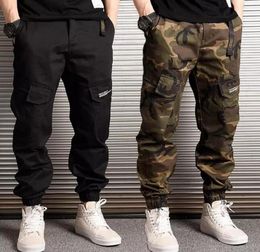 Fashion Streetwear Men Jeans Fit Fit Cashual Chowlage Cargo Pantals Harem pantalones de bolsillo Big Hip Hop Joggers Pants6340323