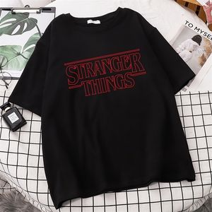 Moda Streetwear camiseta para mujer Primavera Verano Harajuku Tops STRANGER THINGS marca suelta manga corta camiseta femenina 220531