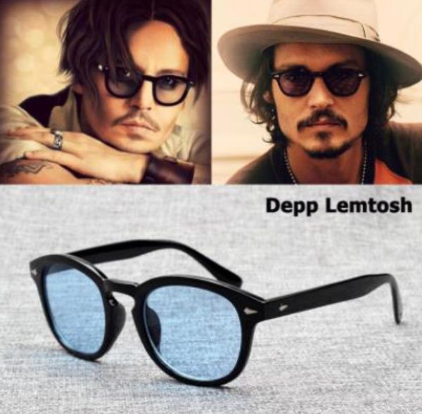 Diseño de moda al por mayor s M l marco Mother of Color Polizied Gafas de sol Lemtosh Johnny Depp Glasses Ejeglas Arrow Civet 1915 con estuche