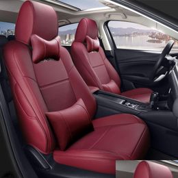 Modestijl Custom Fit Car Seat ER's voor Mazda CX-30 20 PU Lederen geborduurd logo interieur Motief Accessoires Drop levering