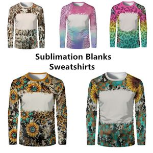 Camiseta de sublimación de moda Blanks Spring Outumn Outum