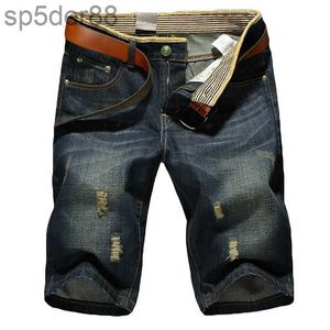 Mode d'été décontracté coton hommes jeans courts mens bermuda banc de planches jeans shorts mascules