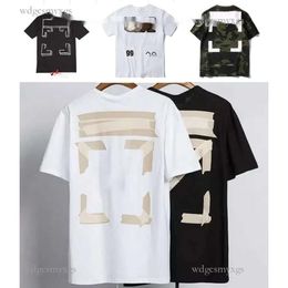 Fashion Summer Fashion Brand OFFS T-shirts Mens Ows Paint d'huile religieuse Spray direct Spray Whitered Black T S HIP HOP SLOWS CHEAVE EN VOL