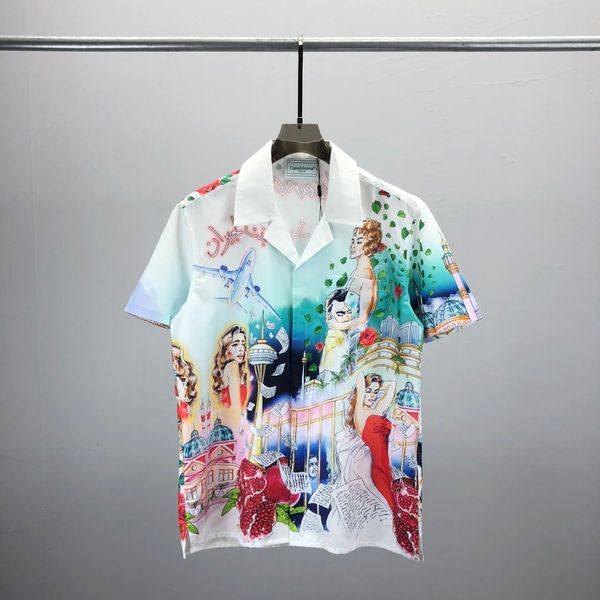 Fashion Summer Hawaii Beach Shirter Diseñador de mujeres Men Camisas casuales Varias con letras estampadas de cartas Camisas de vestir para hombre M-3xl #243