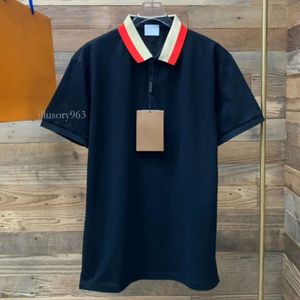 Mode Été Italie Designer Qualité Vêtements Hommes Polo Chemise Coton Impression Manches Courtes Casual Business Sports Hommes Polos T-shirts Illusory963