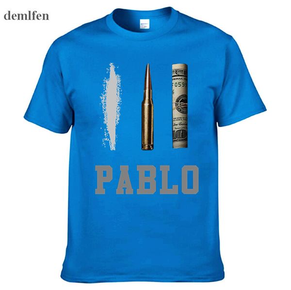 Mode-été nouvelle marque vêtements t-shirts hommes Narcos Pablo Escobar T-shirt coton Hip Hop O cou t-shirts hauts
