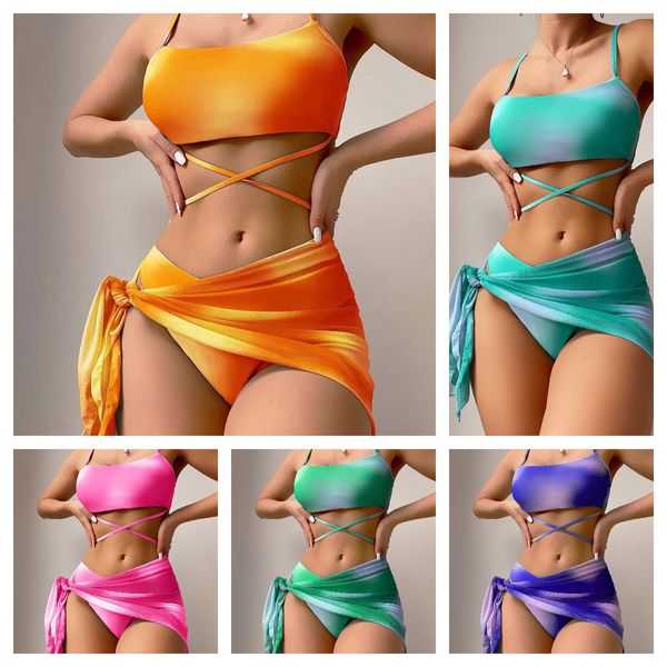 Mode été maillot de bain designer bikini maillots de bain fille maillots de bain femmes maillots de bain bikini ensemble multicolore été heure plage maillots de bain vent maillots de bain grande taille 0