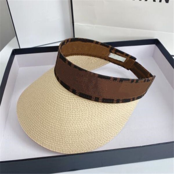 Mode Soleil Chapeau Designer Cap Femmes Hommes Casquette Visor Top Vide Caps Chapeaux Hommes Seau Chapeau Hut Été Chapeaup