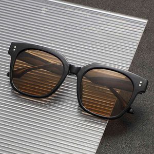 Gafas de sol de moda Diseñador Nuevo para hombre Gafas con montura negra Versión coreana Ins Net Red Street Shooting Thin para mujer