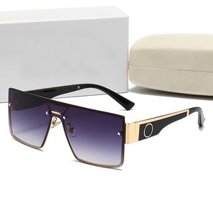 gafas de sol de moda gafas Último diseñador de moda estilo de los hombres UV400 sombra Marco cuadrado grande Gafas de paquete de metal gafas de conducción de lujo