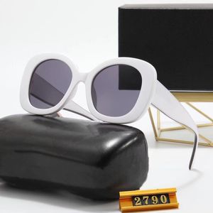 Gafas de sol de moda para hombre Mujer Diseñador unisex Goggle Beach Gafas de sol Retro Marco pequeño Diseño de lujo UV400 5 colores Opcional 2790 Calidad superior con caja