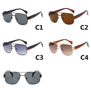 Mode zonnebril voor mannen luxe vintage sport zonnebril klassieke vrouwen tinten metalen frame eyewear