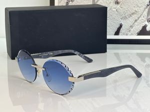 Mode zonnebril voor mannen Populaire Z068 Zomer populair buitenland strandstijl anti-ultraviolet ronde klassieke UV400 metaal frameloze glazen willekeurige doos