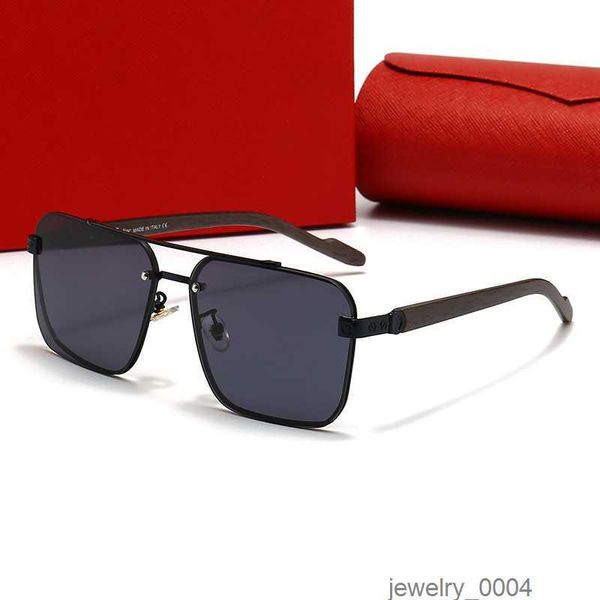 Gafas de sol de moda para mujer Carti Diseñador Gafas Hombre Marco de metal clásico Lente recortada Gafas Polaroid Degradado Azul Sombrilla Fábrica al por mayor Con caja 53KZ