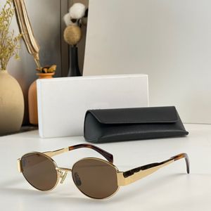 Lunettes de soleil à la mode pour femmes et hommes, identiques aux lunettes de Lisa, styliste Street Beach, petites lunettes de soleil en métal, monture complète avec boîte cadeau