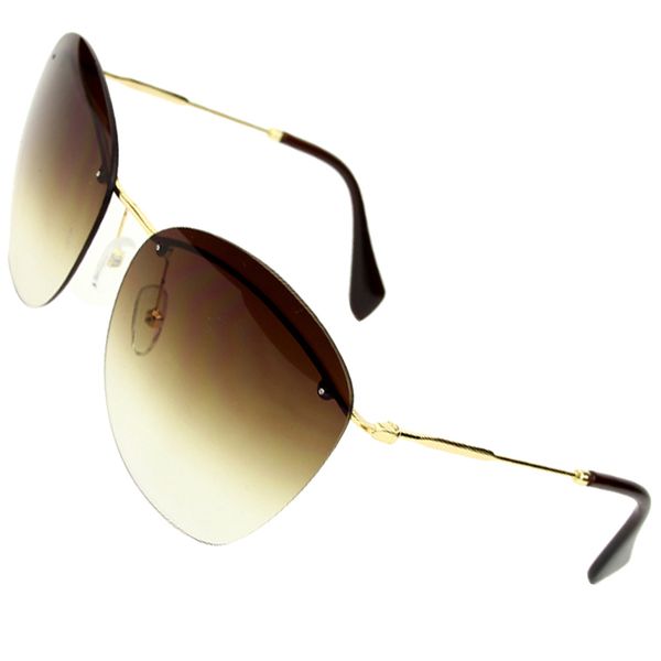 Lunettes de soleil de mode cadre de voyage en plein air unisexe lunettes de soleil ovales sans monture dames hommes conduite quotidienne portant une marque de luxe UV400 230831