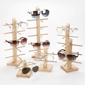 Mode zonnebrillen frames 1 stks houten zonnebril display rack plank houten duurzame bril show stand stand houder oculos feminino