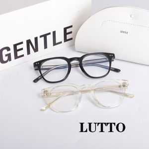 Mode lunettes de soleil cadres 2021 marque coréenne optique lunettes cadre LUTTO acétate myopie lecture Presciption lunettes avec étui