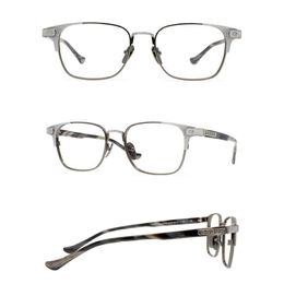 Marcos de gafas de sol de moda Belight Hombres ópticos Japón Diseño Vintage Cuadrado Retro Titanio con marco de gafas de acetato Precription 269j