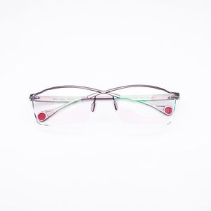 Mode Zonnebril Frames Meter Optische Japan Futuristische Ontwerp Sport Titanium Half Rimless Frame Mannen Recept Semi Brillen Retro