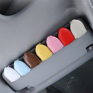 Mode lunettes de soleil cadres voiture porte-lunettes lunettes pince de rangement pour Auto intérieur organiser accessoires carte Clips de billets