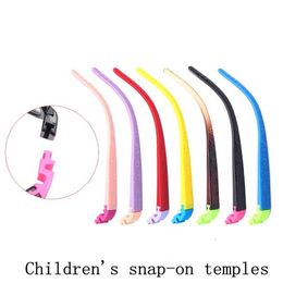 Gafas de sol de moda Marcos Niños Templos de sílice Color a presión Par de silicona Multicolor Gafas opcionales Accesorios para piernasFashion265Y