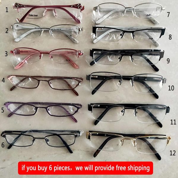 Monturas de gafas de sol de moda, venta al por mayor de China, serie de estilos de Metal mixto, gafas graduadas para miopía, gafas masculinas y femeninas, moda