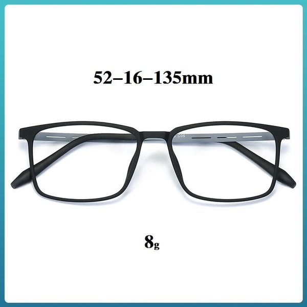 Monturas de gafas de sol de moda Cubojue Montura de anteojos de titanio Hombre Mujer Unisex Gafas cuadradas Hombres Gafas Lectura Miopía Lente óptica Ultr