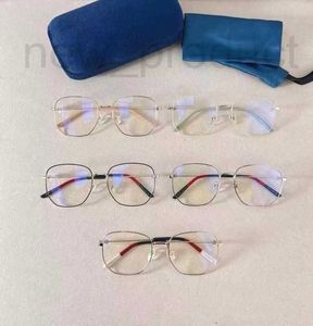 Mode zonnebrilmonturen Designer bril bijziendheid brilmontuur, mannelijke en vrouwelijke veelhoekige vierkante platte spiegel gg0396O W8E2