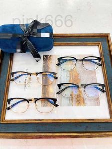 Lunettes de soleil de mode Cadres Designer Nouvelle monture de lunettes en métal Les mêmes hommes littéraires et artistiques coréens peuvent être équipés de montures myopes FB0X