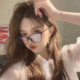 Fashion Sunglasses Frames Designer Nieuwe Tiktok Online beroemdheid met dezelfde stijl van gepersonaliseerde literatuur en kunst naakt ins oogglas frame vrouwen VP89