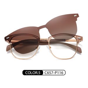Mode zonnebrilmonturen mode twee-in-één clip op blauw licht bril zonnebril Taojing-340 230923