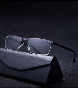 Mode zonnebrillen frames feishini lichtgewicht 16 g metalen bril frame TR90 optische glazen mannen spektakel mannelijke transparante heldere lens