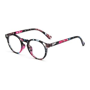 Lunettes de soleil de mode Cadres Floral Vintage Gafas Lunettes rondes Petit cadre Femmes Rétro Lunettes de protection des yeux Hommes Objectif clair Oculaire Nuances O