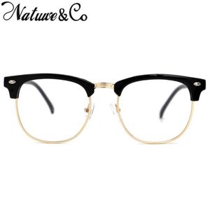 Lunettes de soleil de mode Cadres Demi-monture Lunettes Design Objectif clair Semi-sans monture Femme Hommes Verre de lecture Lunettes d'ordinateur 2021 N251c